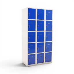 Magazijnkasten gebruikt lockerkast 15 deuren (cilindersluiting)