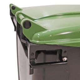 Poubelle composte Conteneur pour substances nocives 1100 litres, convient pour prise DIN