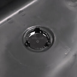 Poubelle composte Conteneur pour substances nocives 1100 litres, convient pour prise DIN
