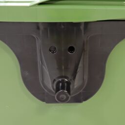 Poubelle composte Conteneur pour substances nocives 1100 litres, convient pour prise DIN