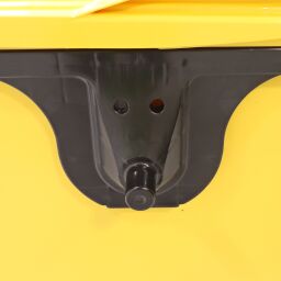 Müllcontainer Sonderabfall-Behälter 1100 Liter, geeignet für die Aufnahme mit DIN-Adapter