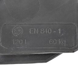 Bac poubelle conteneur-mini 120 litres