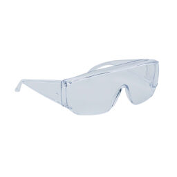 Protective eyewear safety glasses with temples