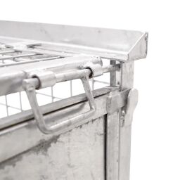 Full Security mesh container fixed construction 1 flap at 1 long side