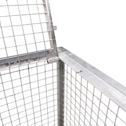 Full Security mesh container fixed construction 1 flap at 1 long side