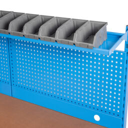 Workbenches with 5 drawers, 1 bottom shelf, and a tool rack
