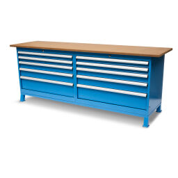 Workbenches  with 10 drawers
