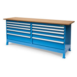 Workbenches  with 10 drawers