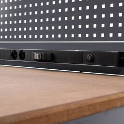 Werkbänke Arbeitstisch mit 3 Schubladen, 1 Unterboden und einer Werkzeugwand