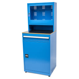 Workbenches computer cabinet with 1 drawer and 1 cabinet