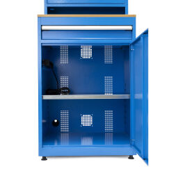 Workbenches computer cabinet with 1 drawer and 1 cabinet