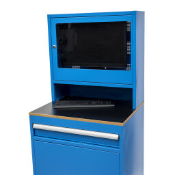 Workbenches computer cabinet with 1 drawer and 1 cabinet