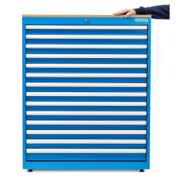 Workbenches with 14 drawers