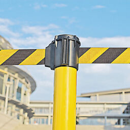 Barrières et poteaux sécurité et signalisation panneau de signalisation présentoir avec ceinture de 4 mètres