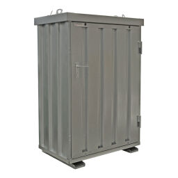 Container voorraadcontainer standaard Oppervlakte behandeling:  thermisch verzinkt.  L: 1100, B: 700, H: 1600 (mm). Artikelcode: 99-1815