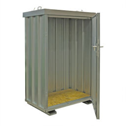 Container voorraadcontainer standaard Oppervlakte behandeling:  thermisch verzinkt.  L: 1100, B: 700, H: 1600 (mm). Artikelcode: 99-1815