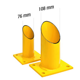 Protection guards Safety and marking bumper protection crash protection XL bar of steel Additional specifications:  only suitable for indoor use!.  W: 2000, H: 600 (mm). Article code: 42.195.22.648
