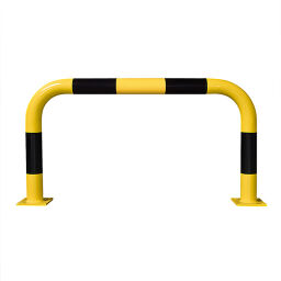 Collision Protection Safety and marking guardrail crash protection bar of steel.  W: 1000, D: 140, H: 600 (mm). Article code: 42.195.19.157
