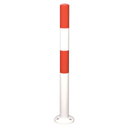 Barriers Safety and marking bumper protection crash protection bollard red/white.  W: 76, H: 1030 (mm). Article code: 42.105.21.124