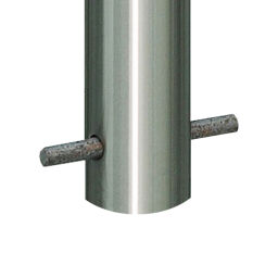 Barriers Safety and marking safety markings steel bollard ø 60 mm - underground confirmed Height (mm):  1200.  W: 60, H: 1200 (mm). Article code: 42.167.18.689
