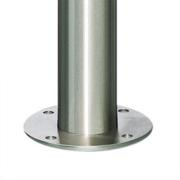 Rammschutzpfosten Stahl-Poller ø 76 mm, mit Grundplatte