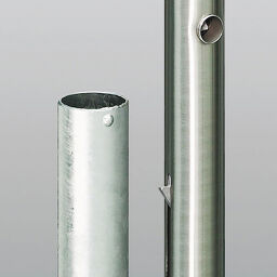 Barriers Safety and marking safety markings steel bollard ø 60 mm, removable with triangular lock Height (mm):  1200.  W: 60, H: 1200 (mm). Article code: 42.167.18.736
