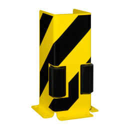Shelving protection safety and marking bumper protection collision protector with guide roller