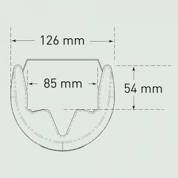Regalschutz arbeitsschtuzt und leitsysteme palettenregal pfostenschutz, 60-85 mm