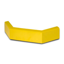 Safety and marking bumper protection collision protector, outside corner / plastic-coated and galvanized 42.198.24.064
