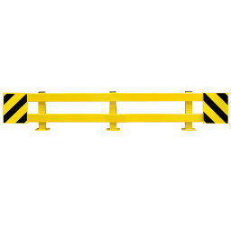 Shelving protection safety and marking bumper protection adjustable from 2300 to 2700 mm