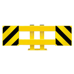 Shelving protection safety and marking bumper protection adjustable from 900 to 1300 mm
