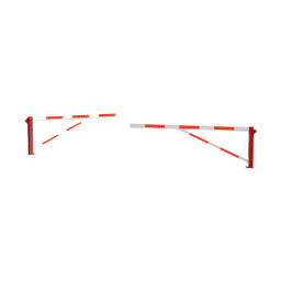Barriers Safety and marking barrier manually operable with triangle key - 1250 mm wide.  W: 2500, H: 1000 (mm). Article code: 42.221.29.973