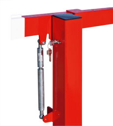Barriers Safety and marking barrier manually operable with gas pressure spring - 4000 mm wide.  W: 4000, H: 1000 (mm). Article code: 42.224.28.826