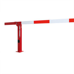 Barriers Safety and marking barrier manually operable with gas pressure spring - 4000 mm wide.  W: 4000, H: 1000 (mm). Article code: 42.224.28.826