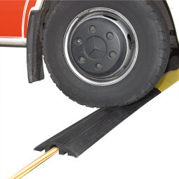 Traffic marking Safety and marking street marker cable threshold - black.  L: 1200, W: 210, H: 65 (mm). Article code: 42.279.21.784