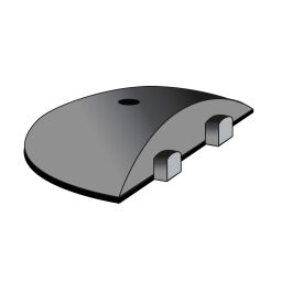 Speed bumps modular speed bump speed bump end piece - 300/225/75 mm