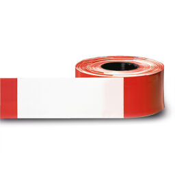 Sécurité et marquage marqueur de rue 2x500 mètres commercialisation de ruban rouge/blanc - 80 mm de large 42.330.10.147-S