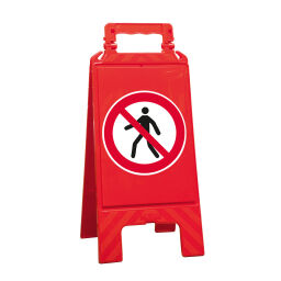 Borden en stickers veiligheid en markering waarschuwingsbord verboden voor voetgangers