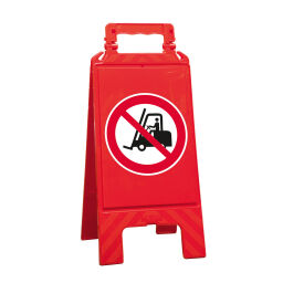 Borden en stickers veiligheid en markering waarschuwingsbord verboden voor heftrucks