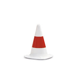 Traffic marking safety and marking street marker pawn red/white - 330 mm high