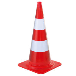 Traffic marking safety and marking street marker traffic cone, 500 mm high - reflective