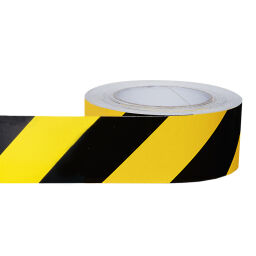 Vloermarkering en tape veiligheid en markering wegmarkering niet reflecterend - geel/zwart