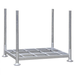 Stacking rack mobile storage rack TÜV with 4 stanchions from 1680 mm New