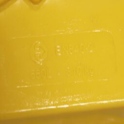 Glass container Special Waste Container 660 liters, suitable for DIN-intake