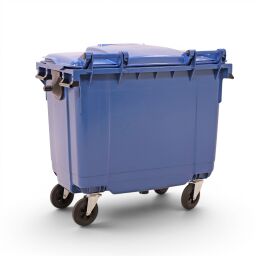 Poubelle papier Conteneur pour substances nocives 660 litres, convient pour prise DIN
