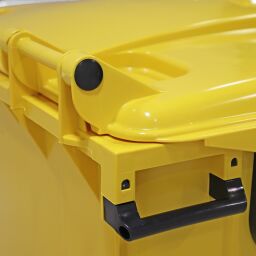 Conteneur poubelle Conteneur pour substances nocives 770 litres, convient pour prise DIN