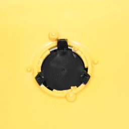 Conteneur poubelle Conteneur pour substances nocives 770 litres, convient pour prise DIN