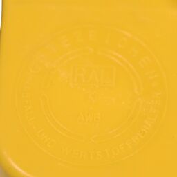 Conteneur poubelle Conteneur pour substances nocives 770 litres, convient pour prise DIN