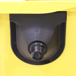 Conteneur poubelle Conteneur pour substances nocives 770 litres, convient pour prise DIN