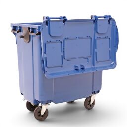 Poubelle papier Conteneur pour substances nocives 770 litres, convient pour prise DIN
